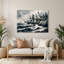 Art mural en métal nautique gris Maine-883602105