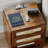 2-Drawers Rattan Nightstand with Charging Station & Led Light-2077181998
