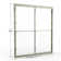Deluxe 57'' - 59'' W x 71.5'' H Bypass Framed Shower Door with Glass