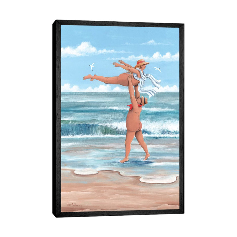 Don't Drop Me Now by Peter Adderley - Print on Canvas, 66.04 cm H x 45.72 cm W, Black Framed