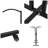 6 Arc Arm Height Adjustable Floor Stand Clothing Display Rack With Wheels-1140532260