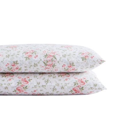 Laura Ashley Printed Cotton Sateen Pillowcase Set