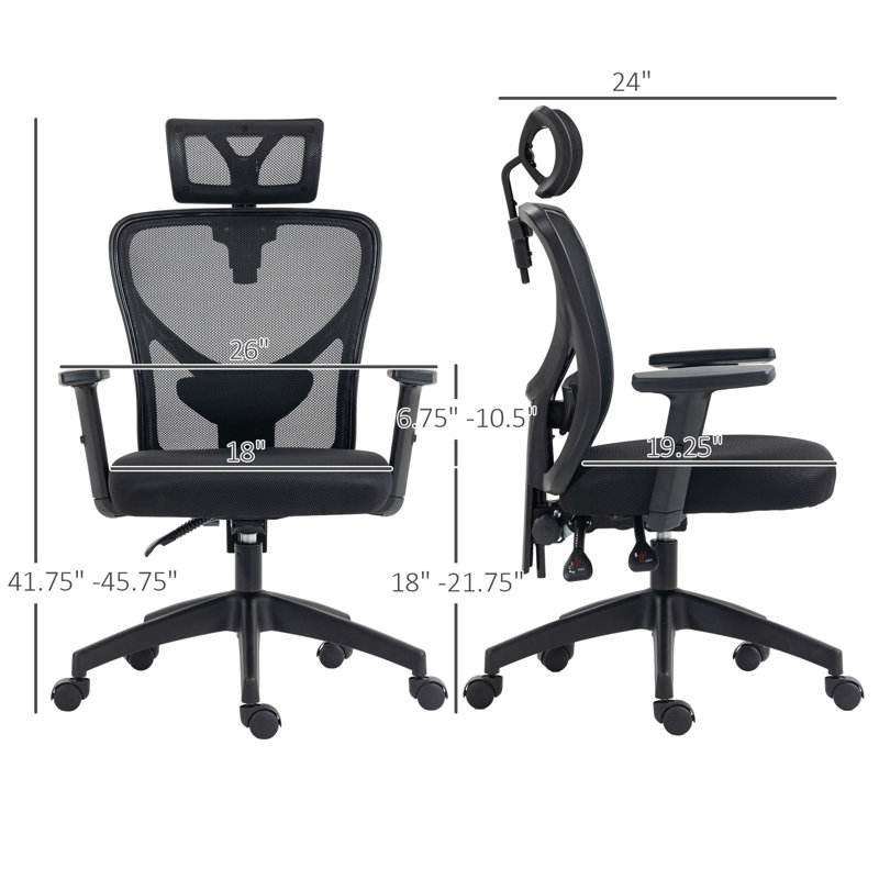 Chaise de bureau ergonomique en polyester pour la productivité