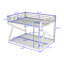Metal Bunk Bed with Ladders-1873076332