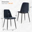 Chaise rembourrée en tissu Sheryl-400705818