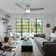 132.1cm 3-Blade LED Smart Ceiling Fan with Remote Control and Light Kit Included