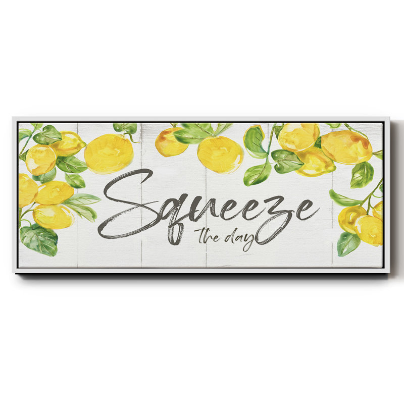Lemon Squeeze - toile encadrée, H 12 po x l 30 po