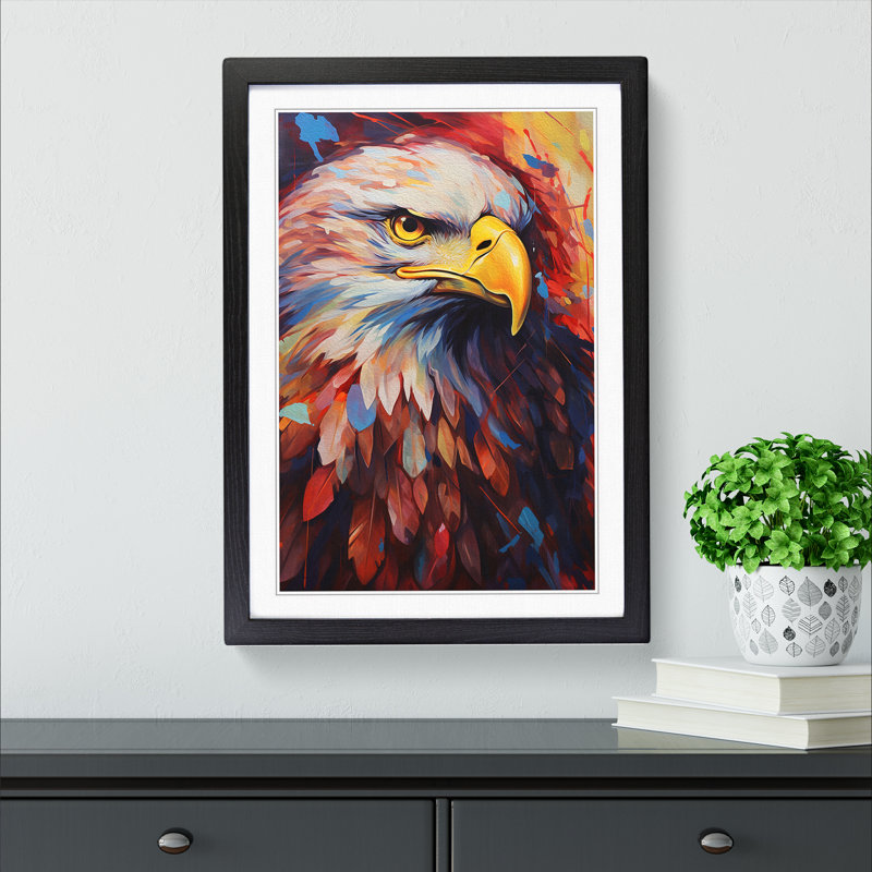 Eagle No.2 - Framed Print, Black Framed, 46cm H x 34cm W