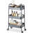Metal Cart, 3 Tier Rolling Cart With Lockable Wheels,Utility Cart with Wheels,Bathroom Cart,Salon Trolley Cart,Kitchen Storage Cart-49604650