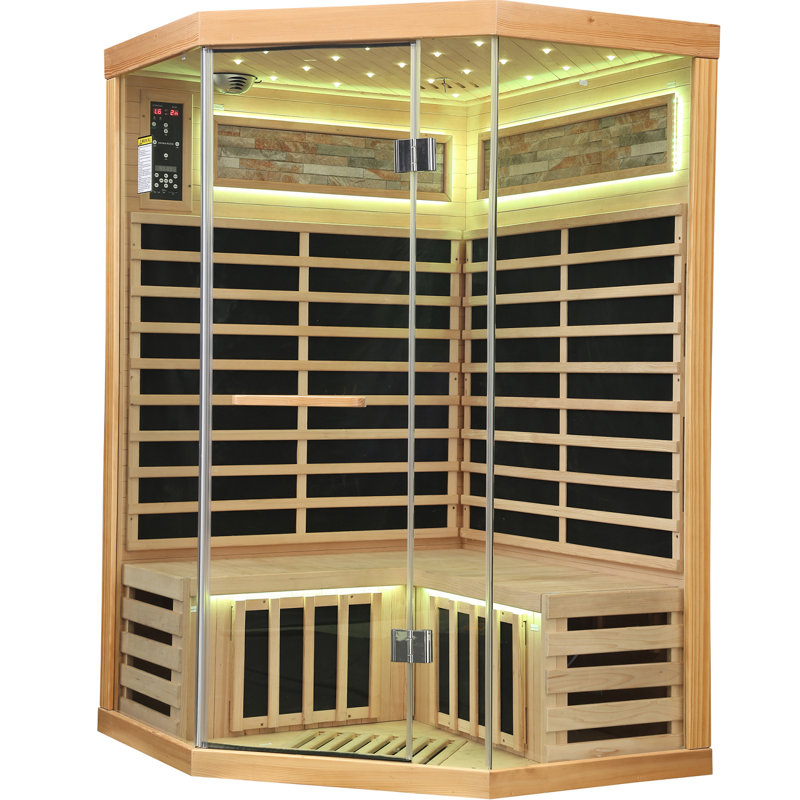 Double Capacity Sauna Room with Canadian Hemlock