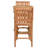 Teak Wood Bistro Bar Set Including Round Orleans Bar Table And Abacho Barstools With Arms-109481022-109481021