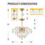 Judner 20" Classic Chandelier 6-Light Dimmable with Crystal Accents-402094175