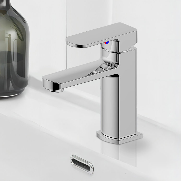 Morden Single-handle Bathroom Faucet with Drain Assembly