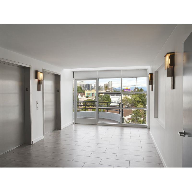 Oris 1 - Light LED Flush Mounted Sconce, Brushed Aluminum/Dark Stained Walnut, Oiled Walnut, 2700K