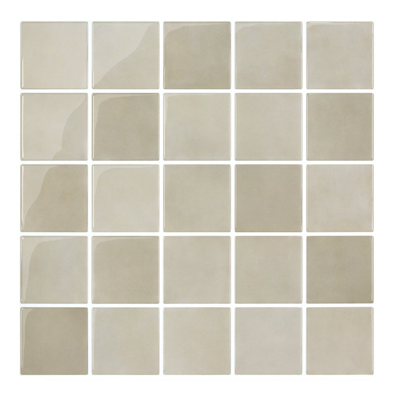 Carreaux auto-adhésifs plus épais de 10 po x 12 po x 12 po Commoma, Beige