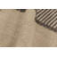 Rug & Kilim’S Accent Kilim, Square Rug With Textural Beige And Gray Stripes