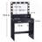 Vanity Desk With Mirror And Lights, Dressing Table With Large Drawer, 2 Level Storage Dresser 3 Lighting Modes Adjustable Brightness-544688477
