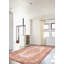 Tapis rose en laine noué à la main de conception unique 5 pi 11 po x 9 pi 11 po années 2000 Oberly