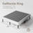 14" High Legs Included Metal Box Spring With Frabric Cover, Sturdy Mattress Foundation, Easy Assembly-693854205