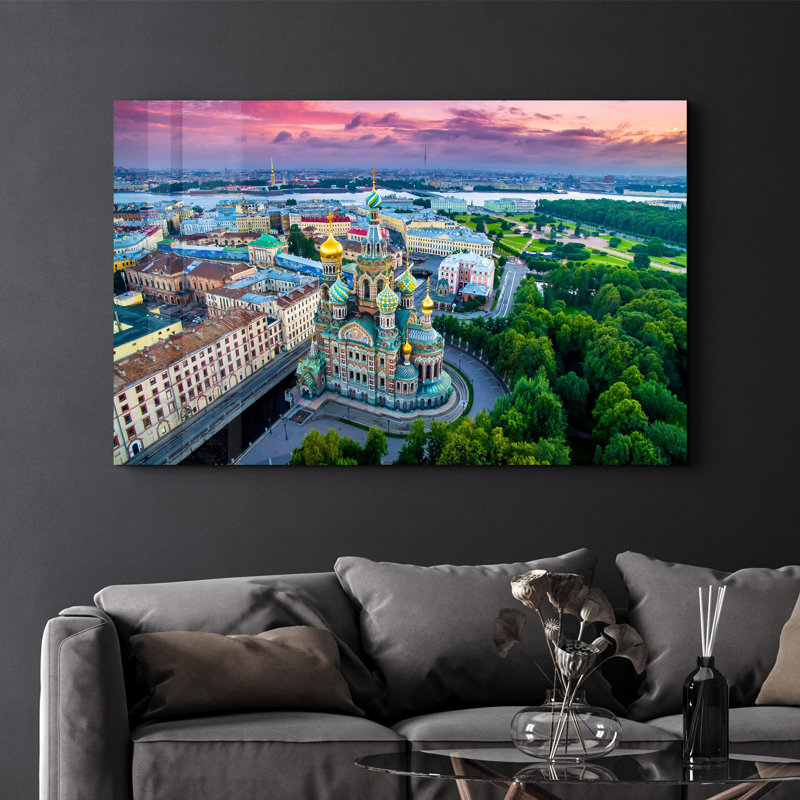 Élégante peinture murale en verre trempé de 13,8 po x 21,7 po | 100% verre trempé, épaisseur: 0,16 pouce | Imprimé UV pour des couleurs éclatantes | Parfait pour la décoration intérieure, le salon et les espaces de bureau