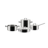 Alessi Convivio 7Pc Lux Cookware Pot Set By David Chipperfield
