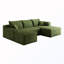 Canapé modulaire rembourré en U avec repose-pieds-130622444-130622445
