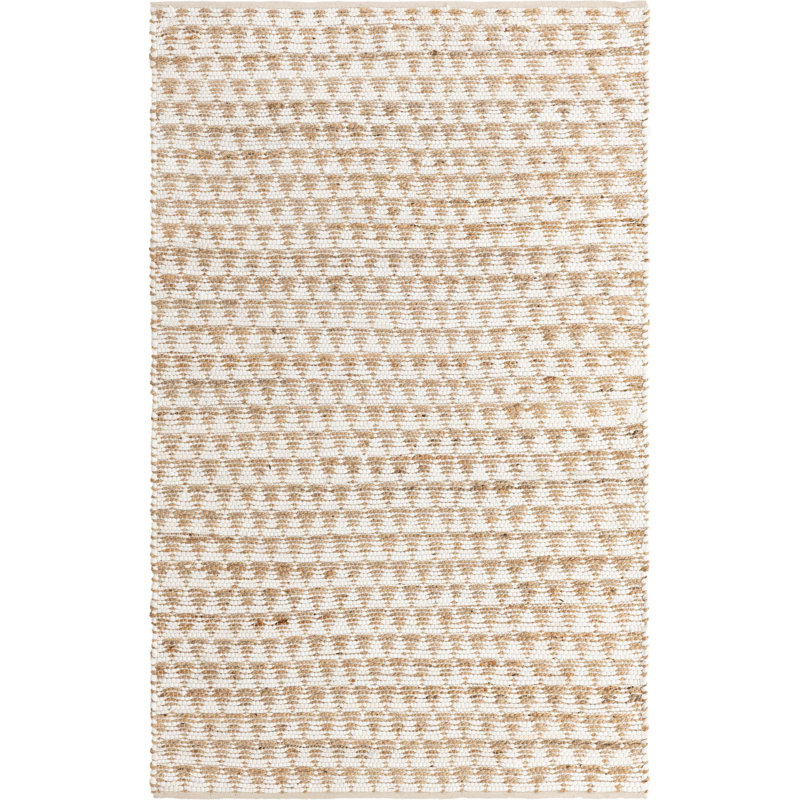 Tapis brun clair tressé Arene, Rectangle 5 pi x 8 pi