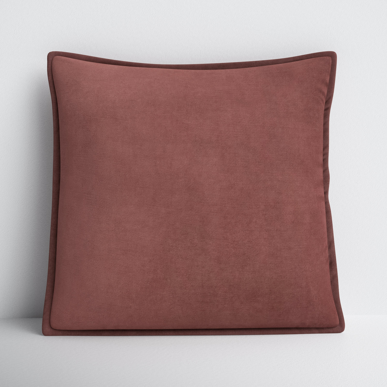 Norwin Cotton Pillow Cover, 18" x 18", Rust