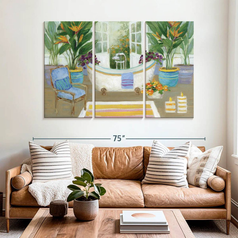 Kerrick Tropical Island Spa I, 42" H x 65" W