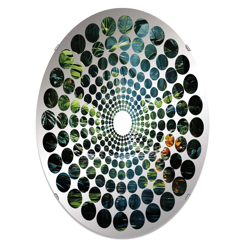 Miroir mural oval, 29,5 po x 19,6 po