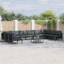 Garden Sofa Set with Cushion Steel Outdoor Furniture Modern Patio