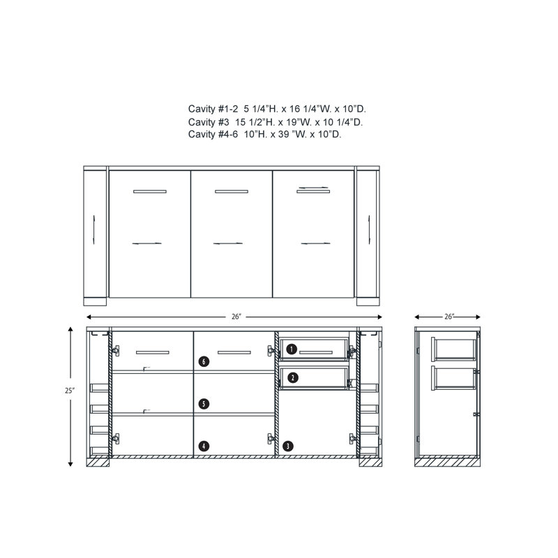 Laguna Ridge 72'' W Sideboard