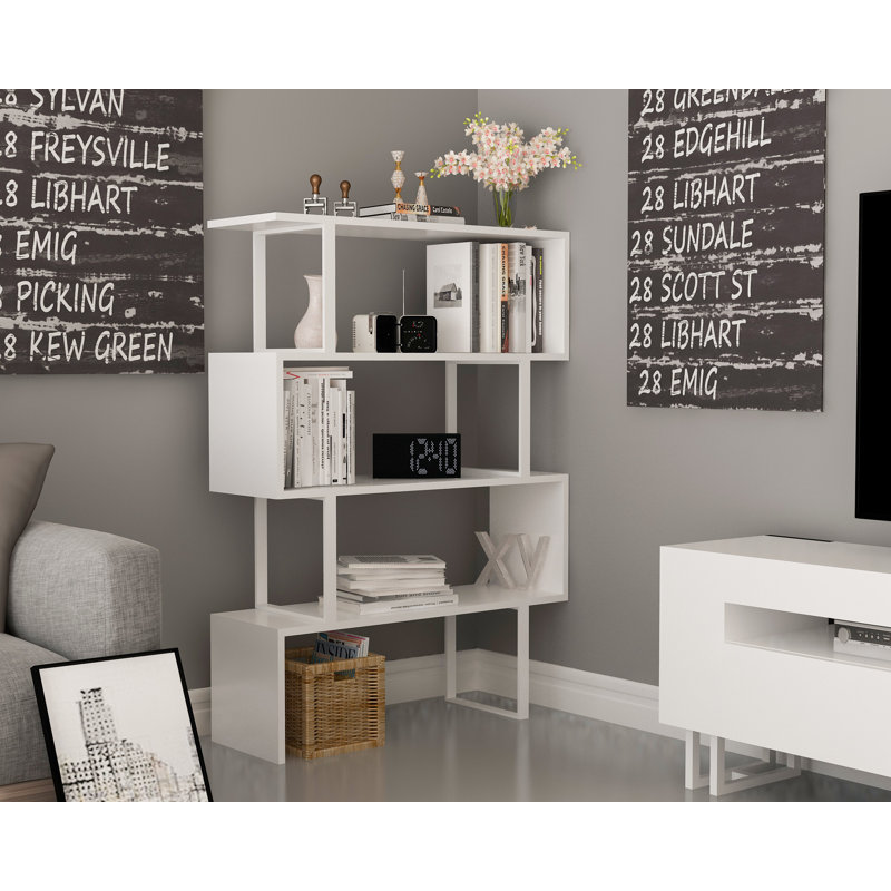 Orm 125cm H x 90cm Standard Bookcase, White