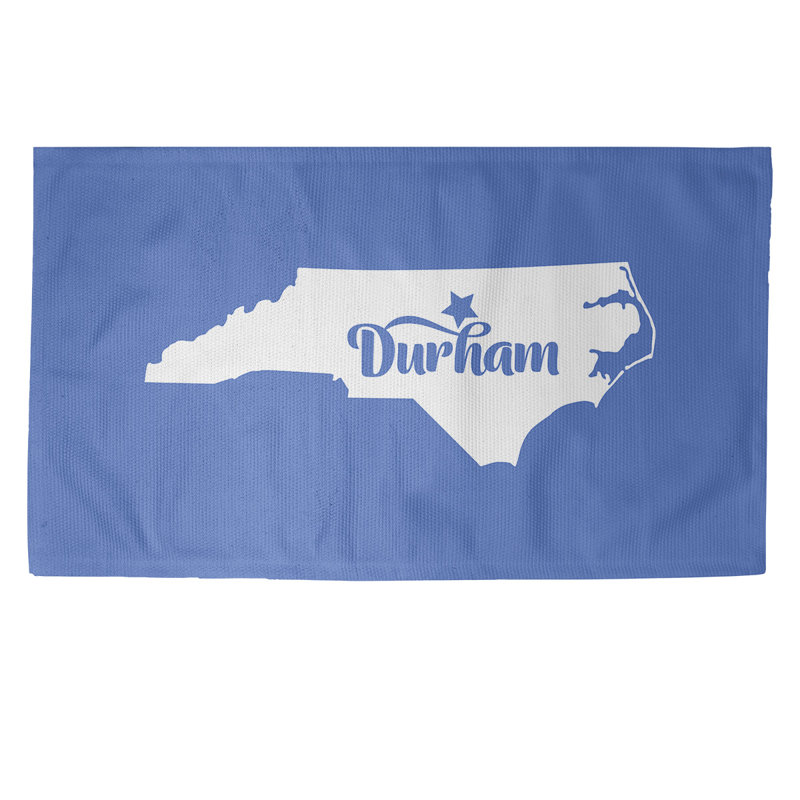 Tapis bleu de caroline du nord durham, Rectangle 5 pi x 7 pi