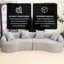 Canapé modulaire en chenille Boneless-1748650883