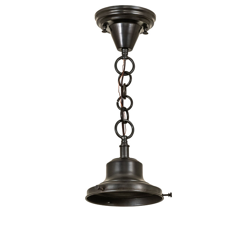16" Wide Revival Schoolhouse W/Traditional Globe Pendant