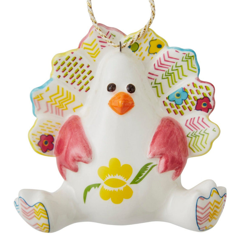 Timothy Turkey Patchwork Ornament
