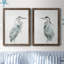 Blue Heron I - ensemble de 2 reproductions d'art sur toile encadrées-595298007-595298010