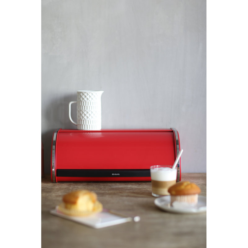 Brabantia Roll Top Bread Bin, Passion Red