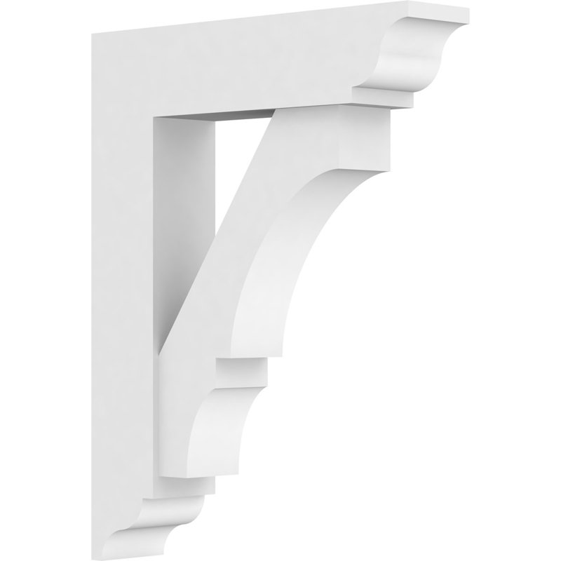 Support standard en PVC de qualité architecturale avec extrémités traditionnelles Balboa, H 18 po x l 3 po x P 14 po