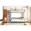 Lit escamotable double sur double avec lève-personne hydraulique et conception de bureau