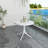 Round Plastic dining Table with sturdy legs