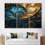 «Warm Gold Deep Ocean Fractal», ensemble de reproductions d'art mural-108313565-108313570