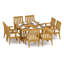 Caranas Outdoor 9 - Piece Teak Dining Set