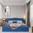 Upholstered Linen Standard Bed with Drawers-998832101