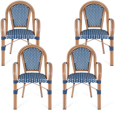 Ensemble de 4 chaises de bistro French French