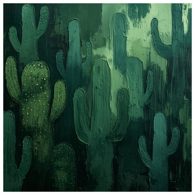 Green Cactus Texture Bedding Cactus Bedspread Nature