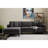Modern Corner Sofa with Beech Wood Frame, 102.4 x 32.7 x 71.3 inches | 100% Polyester Fabric, Easy Clean | Metal Legs, 28 DNS Foam for Comfort | Anthracite & Black Colors, Industrial Design for Contemporary Living Spaces-1541358343-1541358342-1536697558