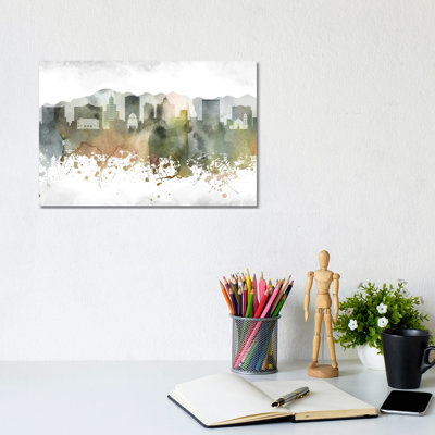 El Paso Skyline by WallDecorAddict - Wrapped Canvas Print