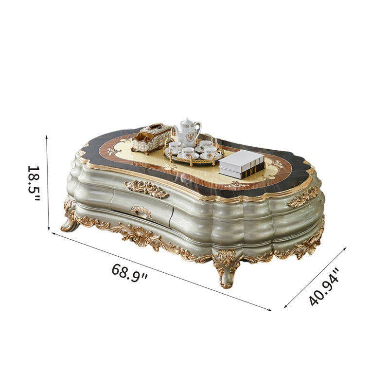 Table basse en bois massif